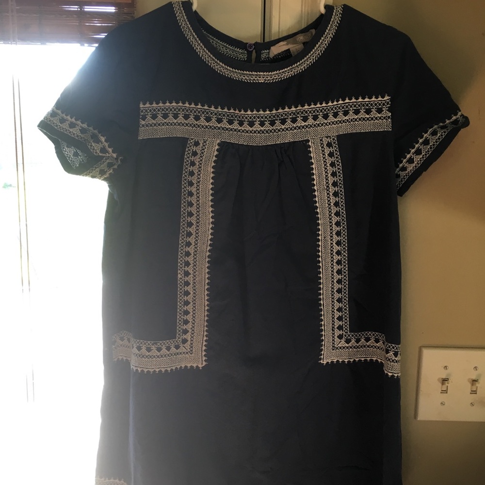 Forever 21 Oaxacan Inspired Embroidered Mini Dress